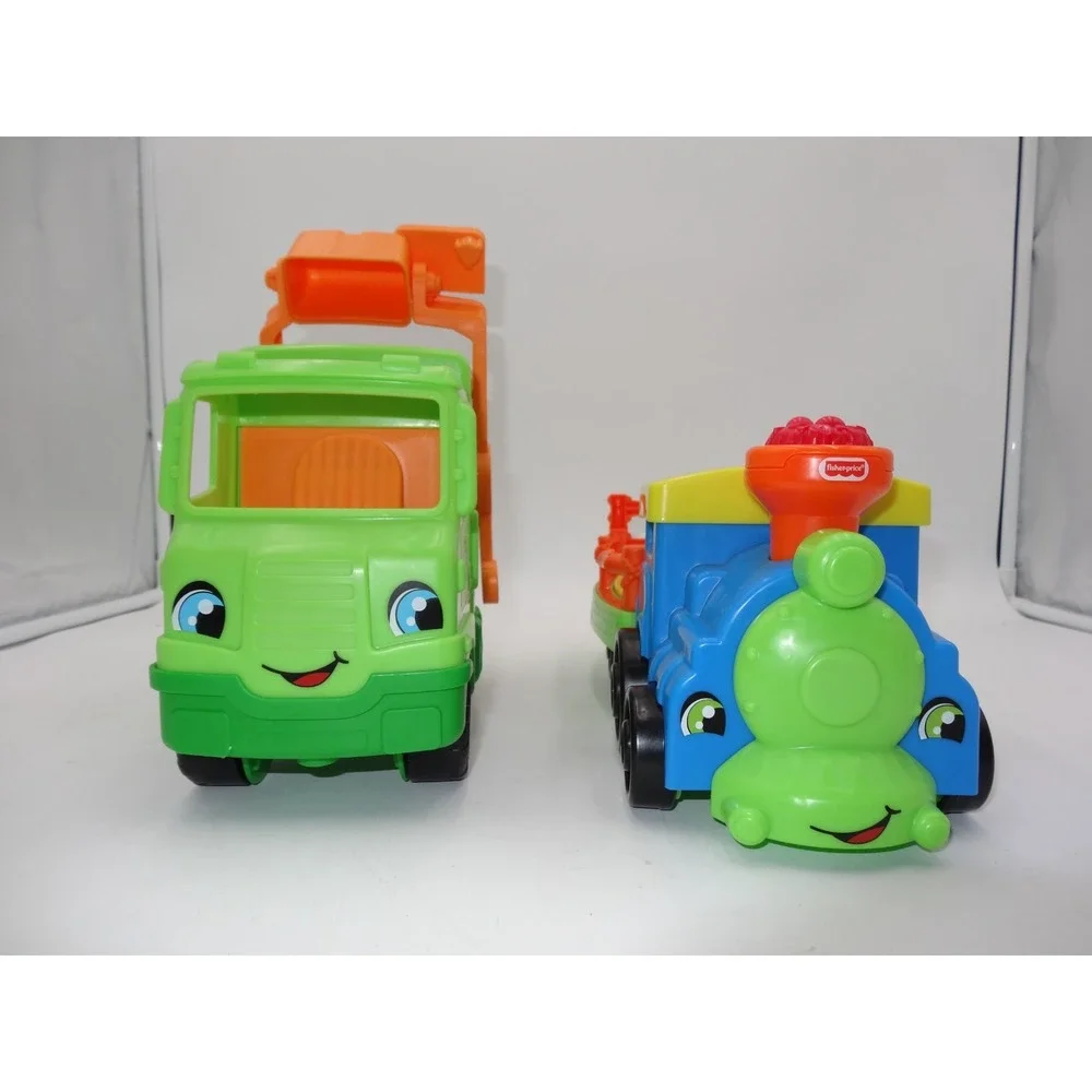 Fisher Price Little People Recycling Garbage Truck‎ Choo-Choo Zoo Train